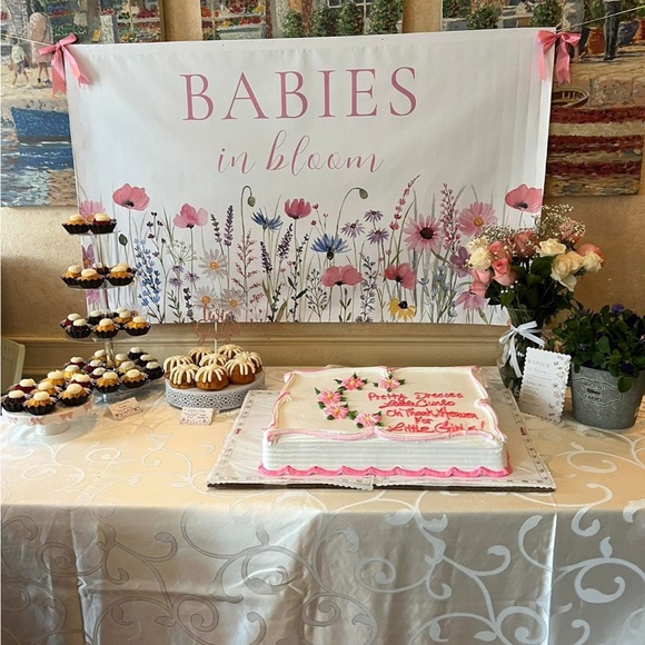 Other - Floral 'Babies in Bloom' Vinyl Banner